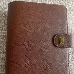 Elegant Brown Leather Men's Bag